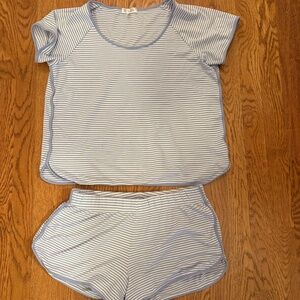 Pima Shorts Set in Hydrangea